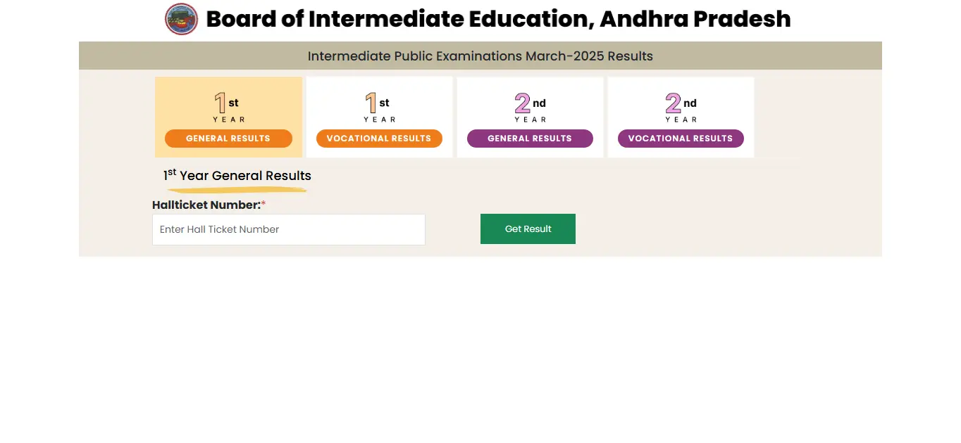 AP Inter 1st Year Results 2025